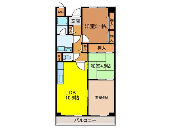 エルソレーユの物件間取画像